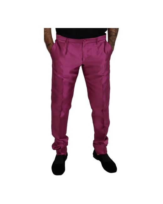Dolce & Gabbana Red Chinos for men