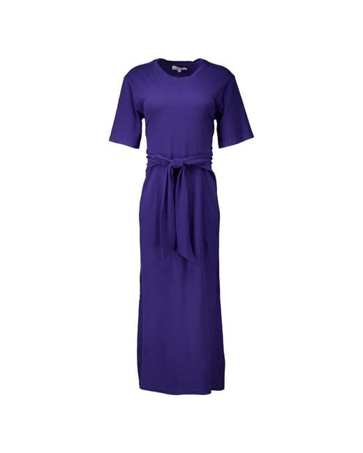 Xirena Kleedjes ,Blauw ,Katoen Blouse Jurk Marineblauw in het Purple