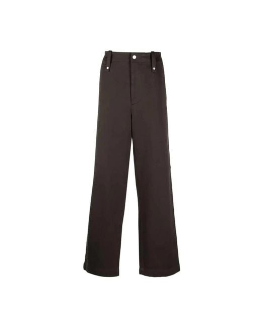 Burberry Brown Wide Trousers for men