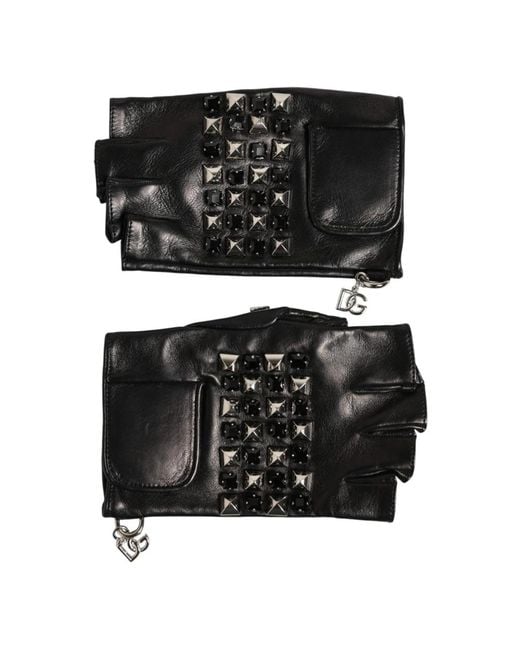 Dolce & Gabbana Black Gloves
