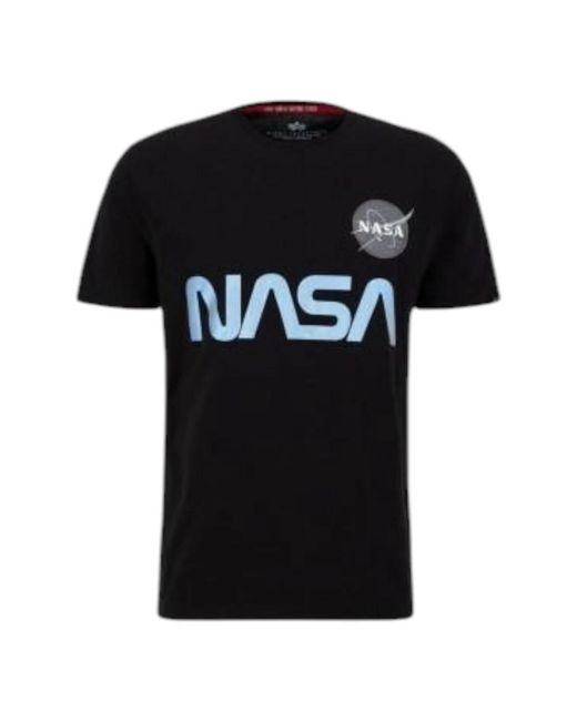 Alpha Industries T-Shirts in het Black voor heren