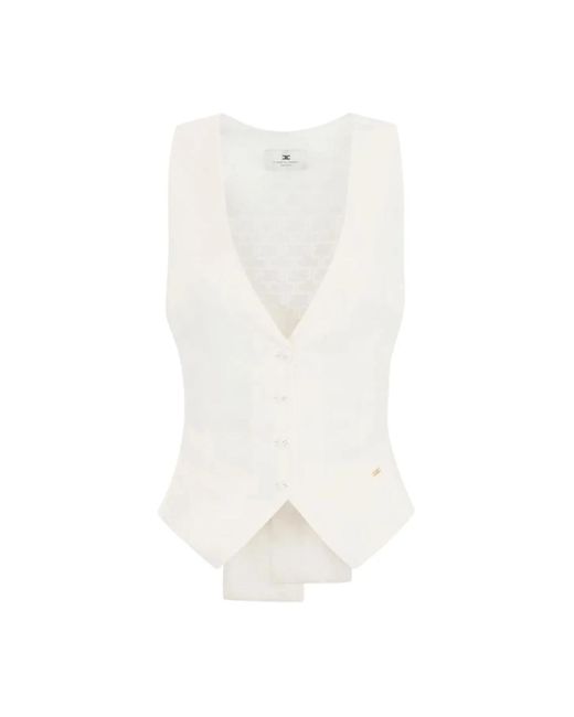 Vests Elisabetta Franchi en coloris White
