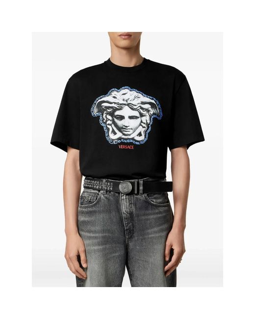 T-Shirts Versace pour homme en coloris Black