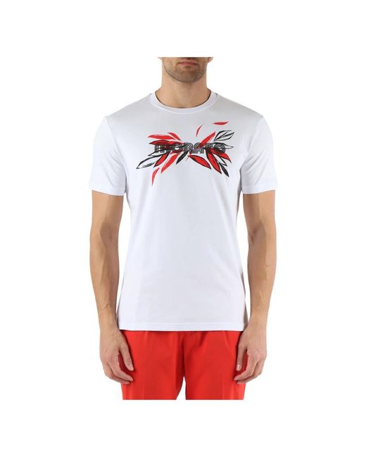 T-shirt in cotone slim fit con scritta logo di Antony Morato in White da Uomo