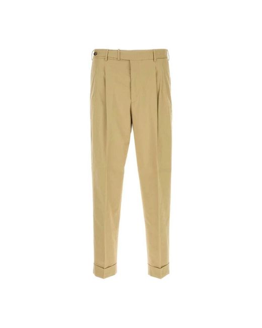 PT Torino Stretch Baumwollmischung Hose in Natural für Herren