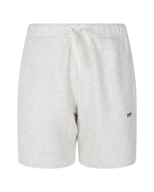 Autry White Casual Shorts for men