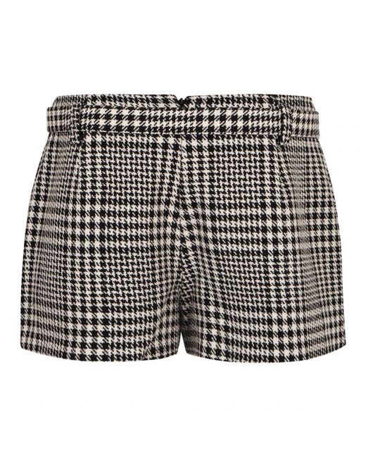 Self-Portrait Houndstooth Skort in het Black