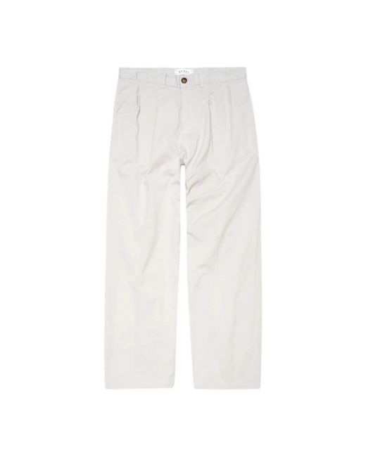 Edwin Matrix Straight Broeken in het White voor heren