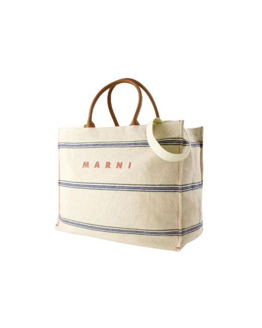 Marni Natural Tote Bags