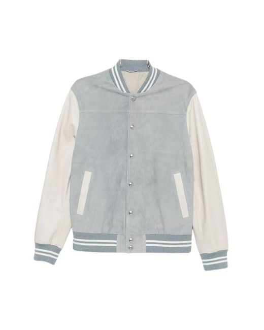 Eleventy Gray Bomber Jackets for men
