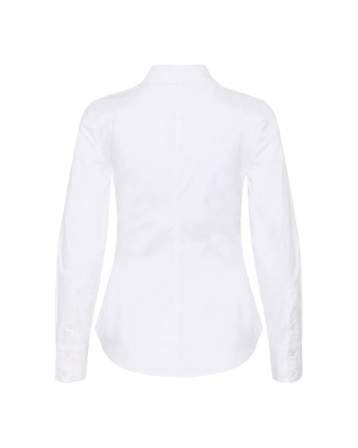 Shirts Kaffe de color White