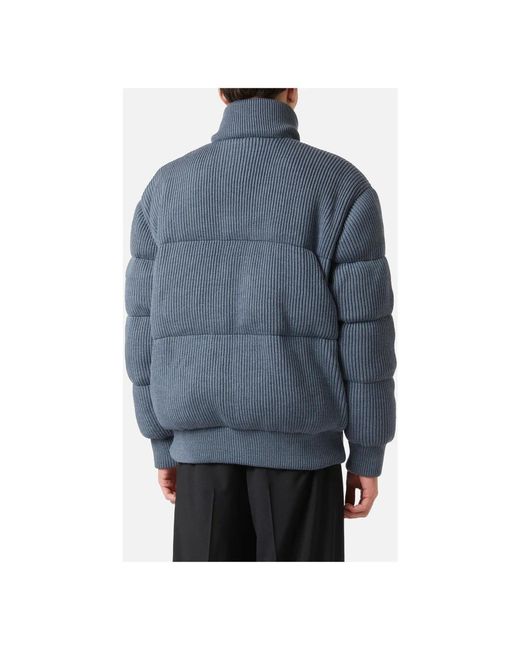 Iceberg Melange Graue Vollstrickfarbblockjacke in Blue für Herren