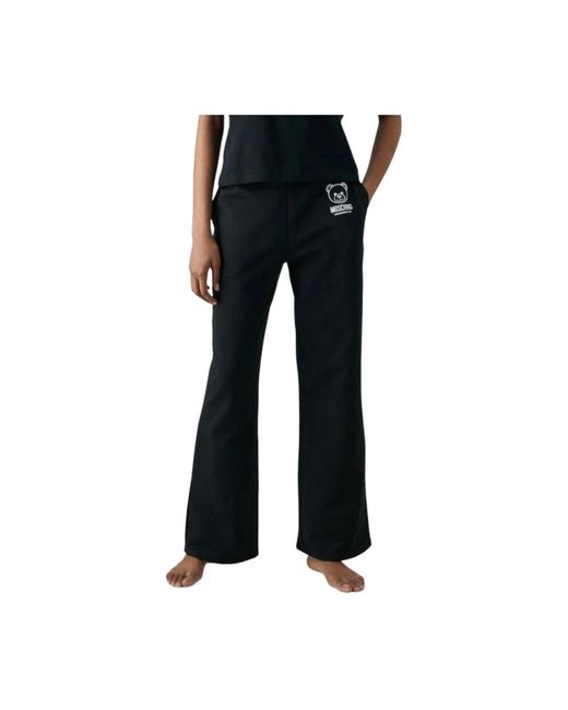Trousers > wide trousers Moschino en coloris Black