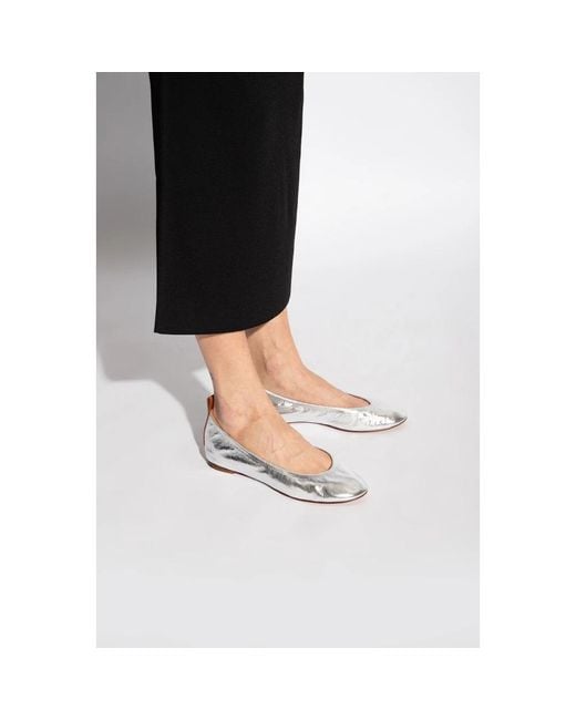 Lanvin White Ballerinas