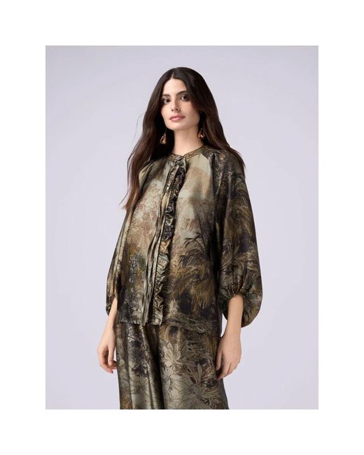 Blouses Oltre de color Green