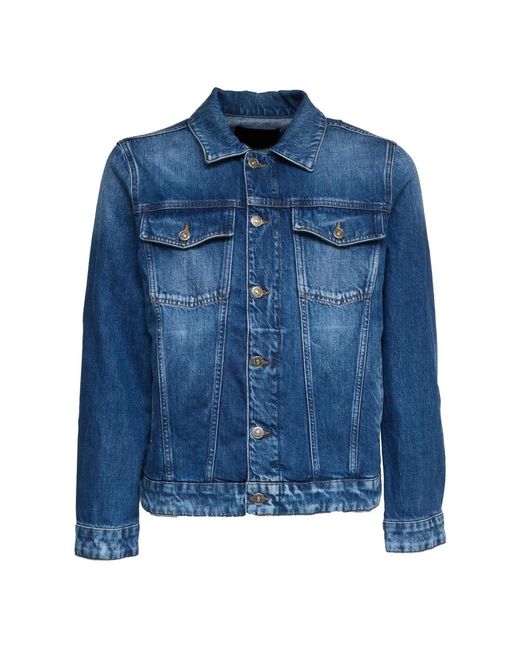 Dondup Blue Denim Jackets for men