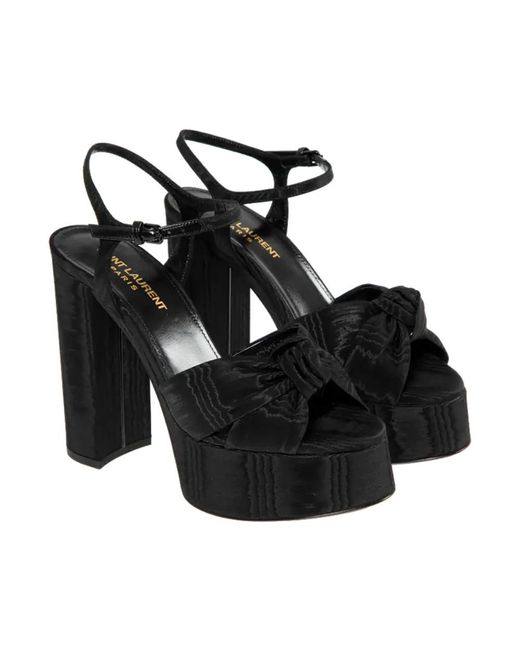 Saint Laurent Black High Heel Sandals