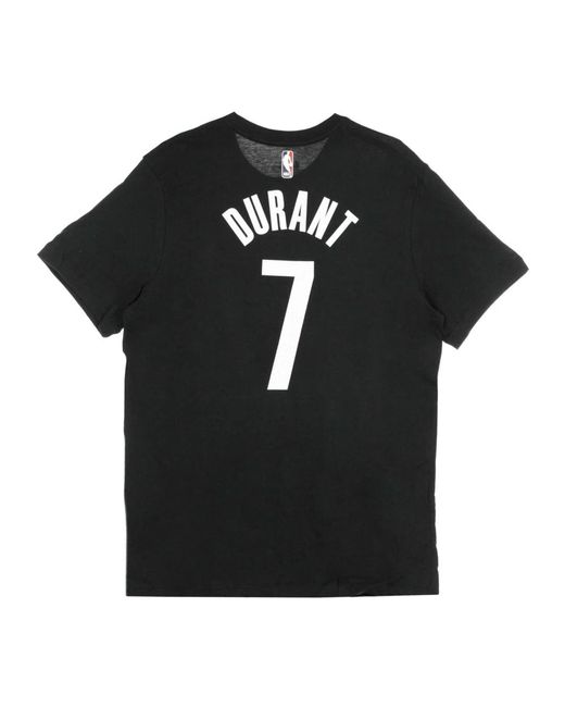 Nike Fitness ,Zwart ,Katoen Brooklyn Nets T-Shirt in het Black voor heren