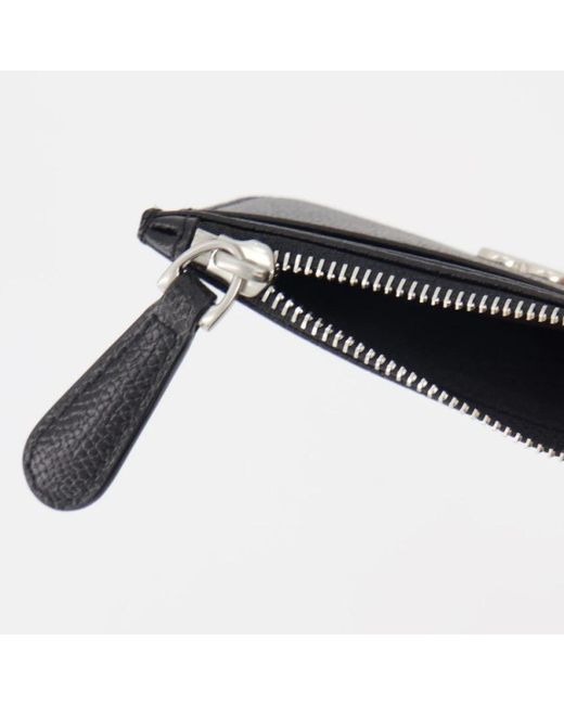 Portafoglio stile cuore con zip di AMI in Black