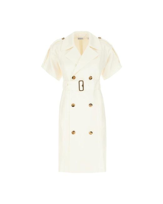 Burberry White Short Dresses