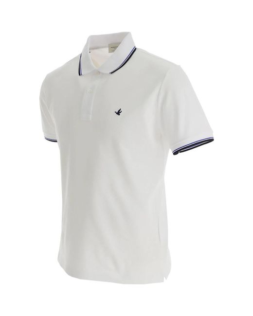 Brooksfield Tops ,Wit ,Polo Shirts in het Gray voor heren
