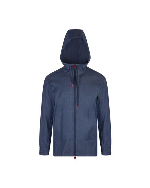 Kiton Blue Light Jackets for men