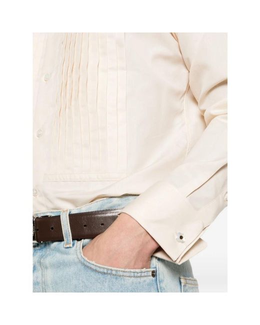 Lardini Natural Formal Shirts for men