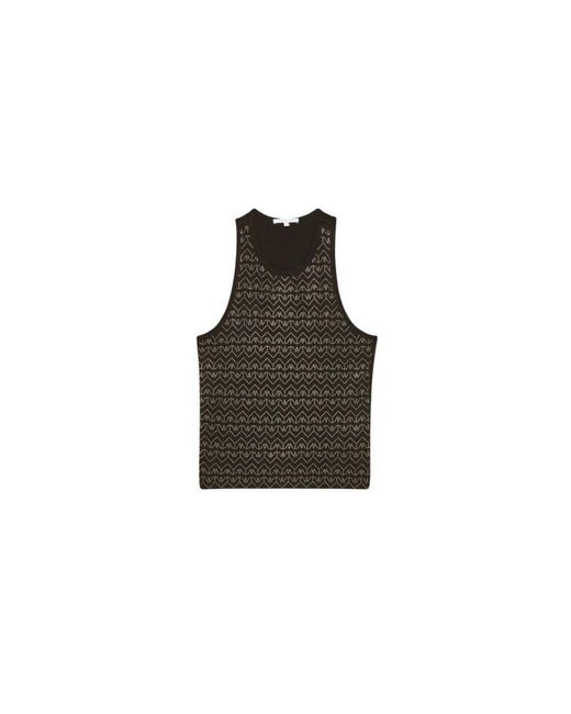 Patrizia Pepe Brown Jersey Top Mit Strasssteinen