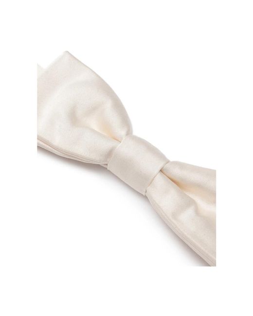 Dolce & Gabbana Accessoires ,Wit ,Witte Zijden Vlinderblouse in het White voor heren