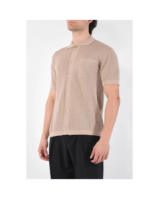 Tagliatore Natural Short Sleeve Shirts for men