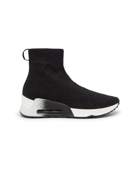 Ash Schoenen ,Zwart Star Knit Combo Sneakers in het Black
