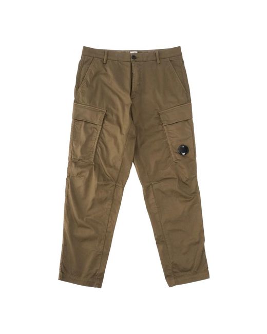 C P Company Straight Trousers in het Green voor heren