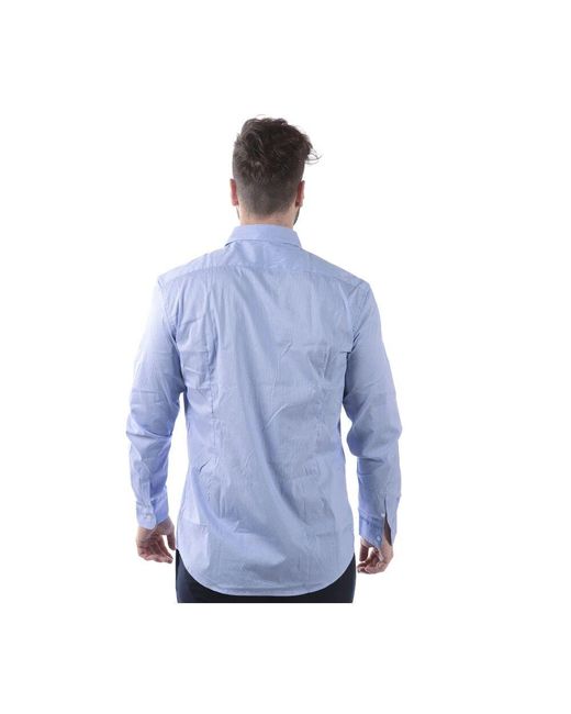 Daniele Alessandrini Taschenhemd in Blue für Herren