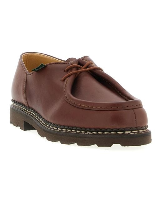 Paraboot Brown Laced Shoes for men