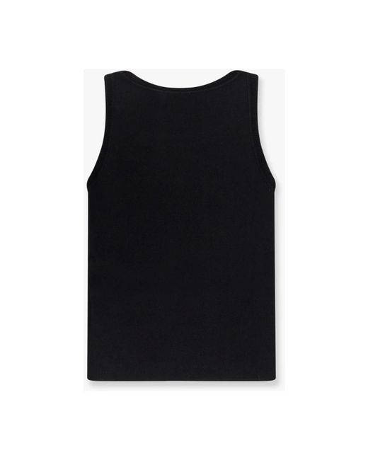 Max Mara Black Sleeveless Tops