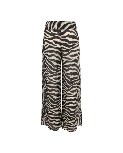 Ermanno Scervino Gray Wide Trousers