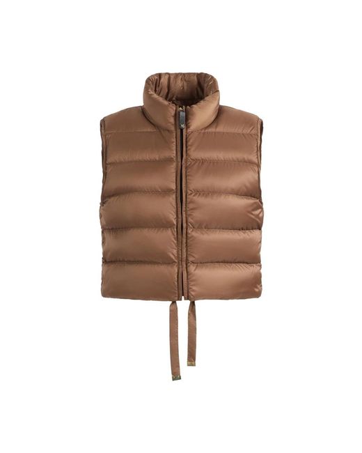 Max Mara Mtcfavilla Gevulde Gilet in het Brown