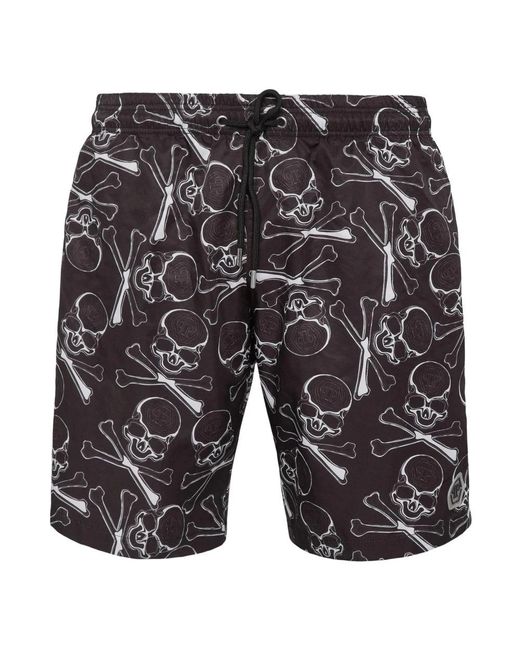 Philipp Plein Gray Casual Shorts for men