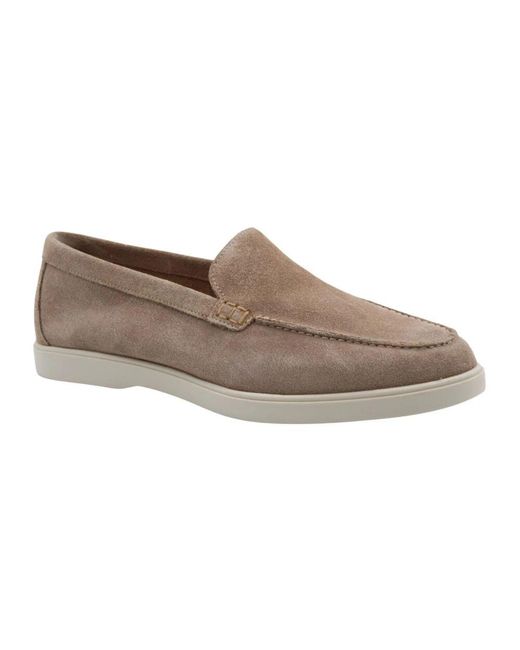 Cycleur De Luxe Klassische Leder Mokassin Schuhe in Gray für Herren