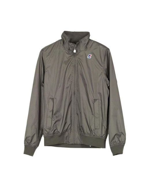 K-Way Gray Light Jackets for men