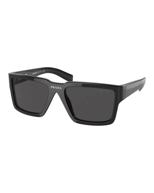Prada Rechteckige sonnenbrille - schwarz in Black für Herren