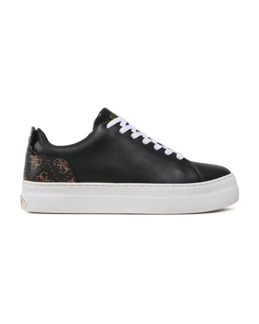 Sneakers bassi in ecopelle - gianelle di Guess in Black
