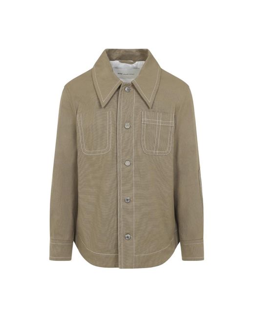 AMI Worker Buttoned Jacket in het Green voor heren