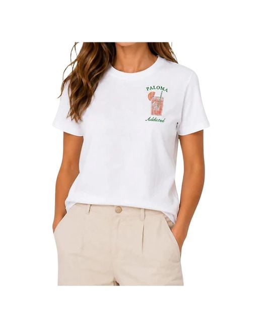 Mc2 Saint Barth White T-Shirts