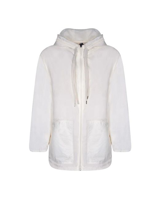 Moncler Jassen ,Wit ,Polyester Iole Light Jacket in het White