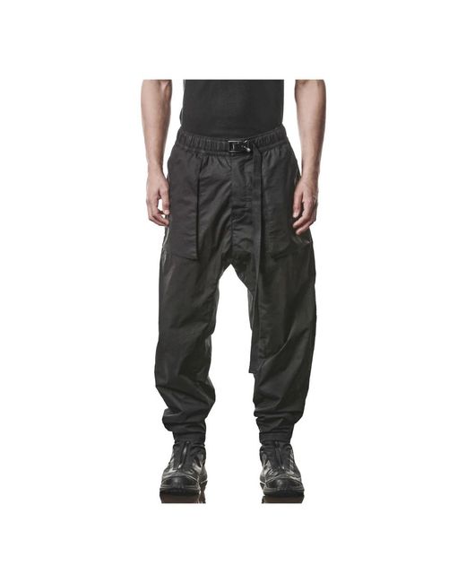 Thom Krom Black Wide Trousers for men