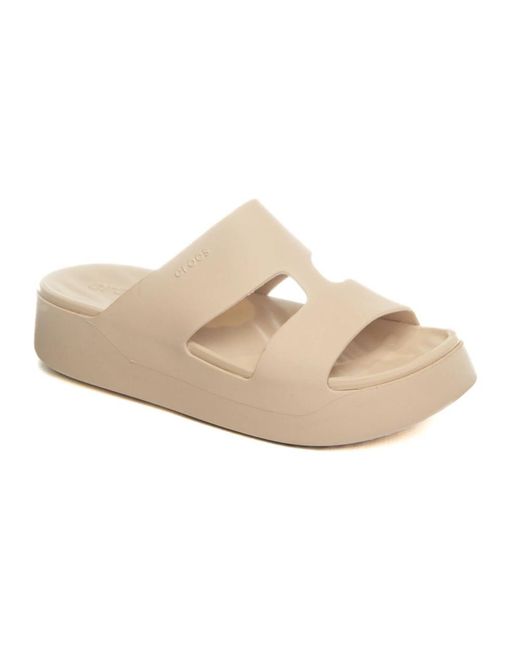 Sliders CROCSTM en coloris Natural