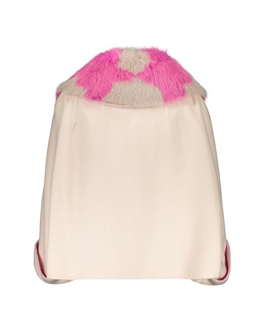 Fendi Pink Faux Fur & Shearling Jackets