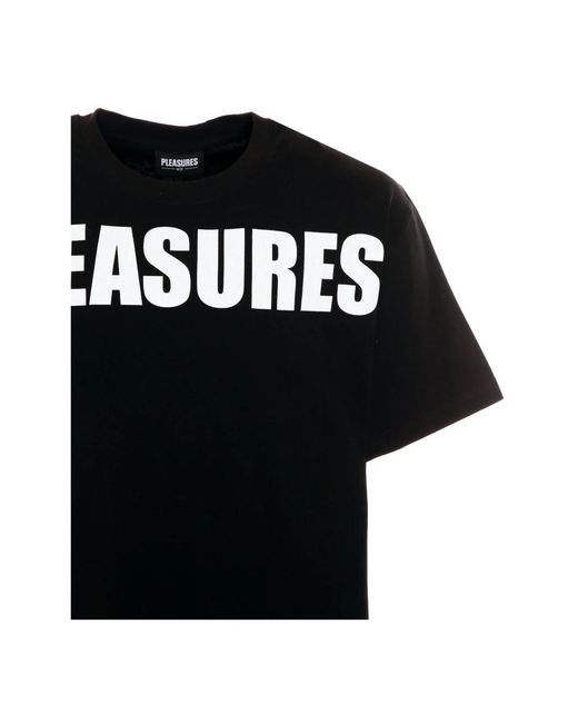 Pleasures Black T-Shirts for men