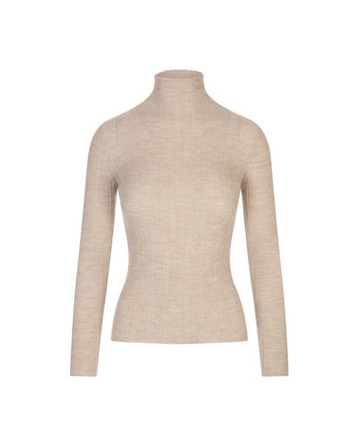 Agnona Natural Turtlenecks